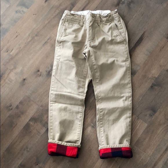 gap flannel lined pants